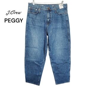 J.Crew Sz 31 High Rise Mid Wash Tapered PEGGY Jeans.